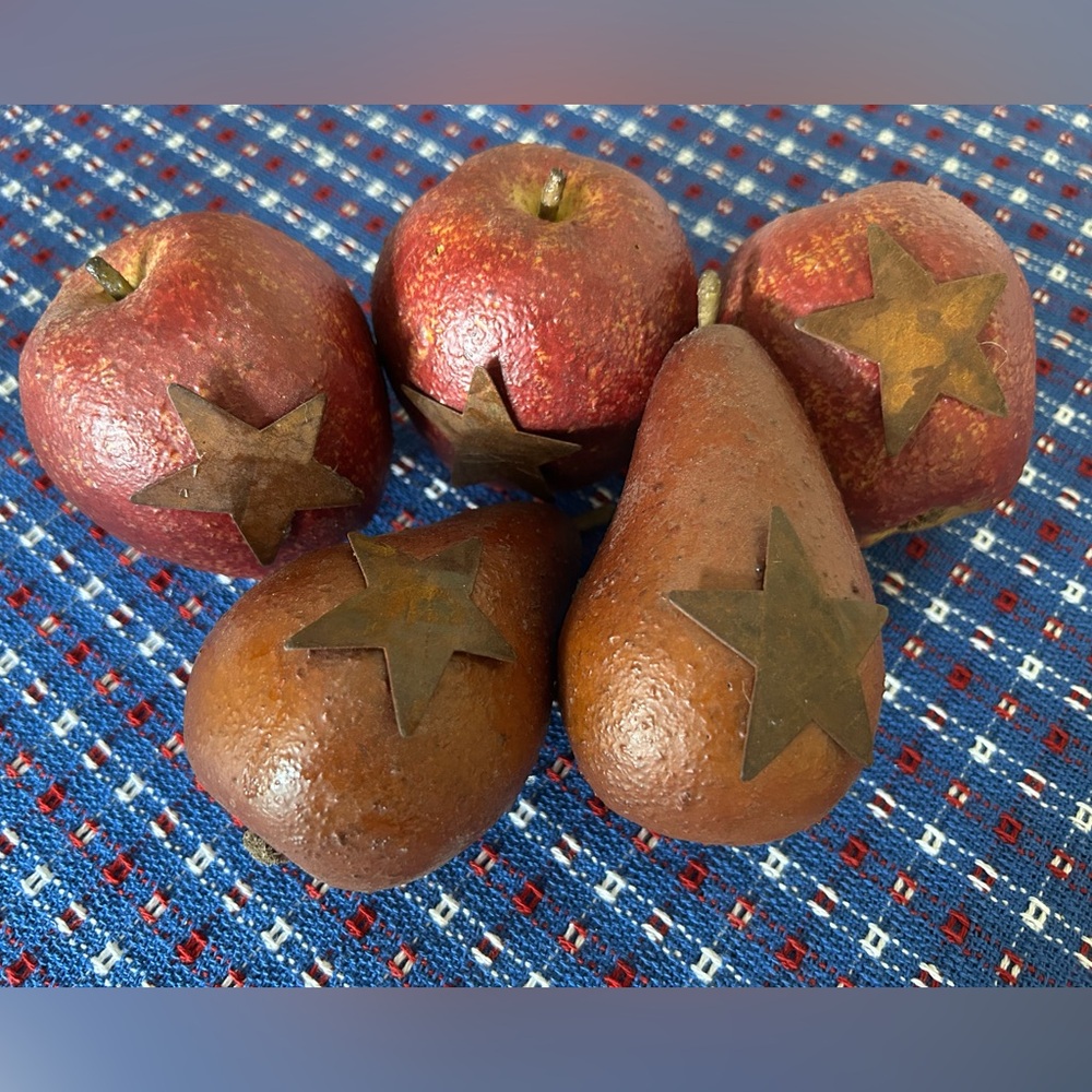 Rustic Apples and Pears for Home Decor